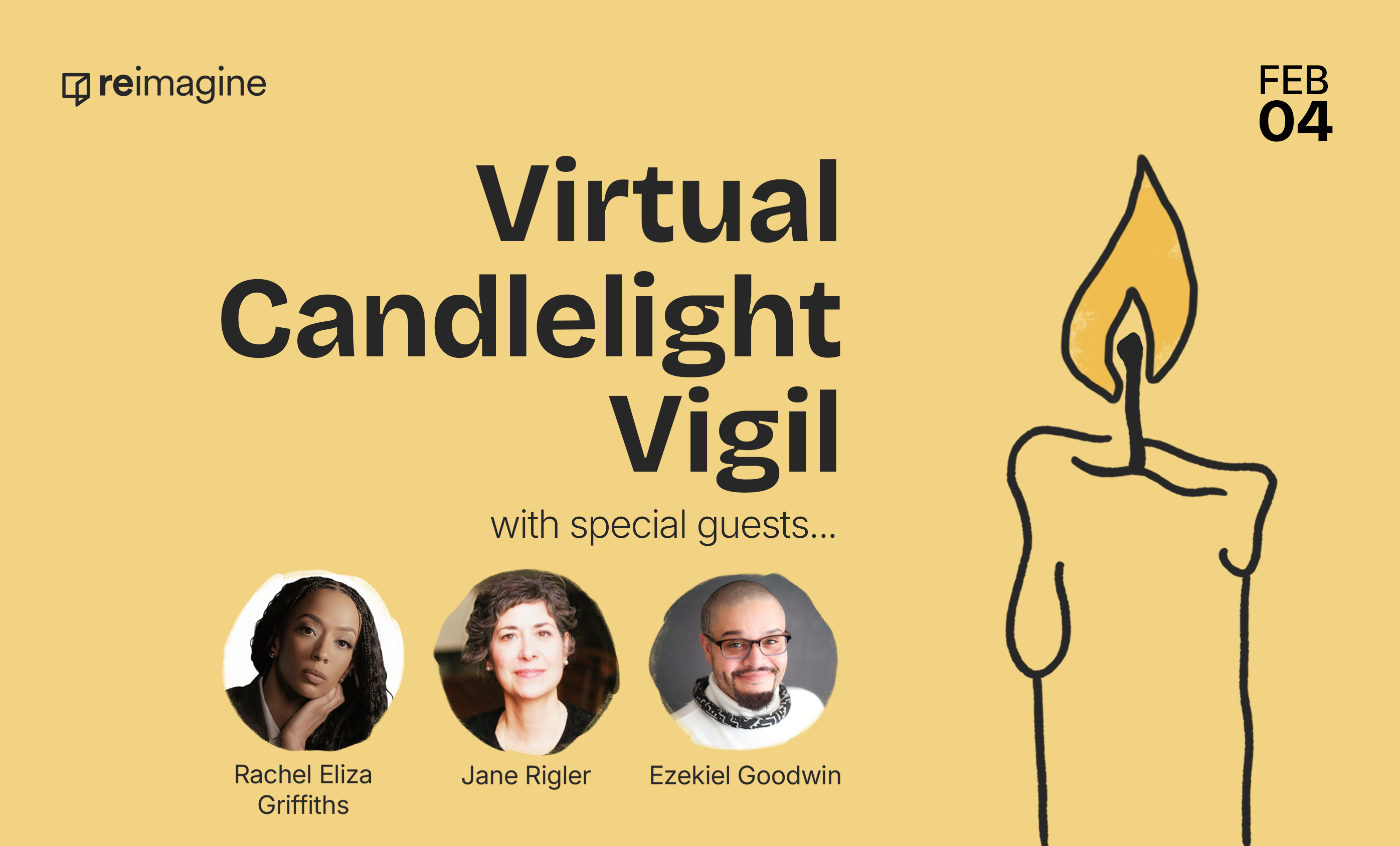 Reimagine Virtual Candlelight Vigil with Rachel Eliza Griffiths